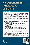Wilcock, Ann, Hocking, Clare - An Occupational Perspective of Health