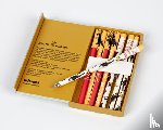 Teneues - Teneues - 8-Pen Set: Pez Dispenser Jean-Michel Basquiat, 8 Ballpoint Pens, Unique Paper Wrapped Barrel, Soft Touch, Sleek Case: Set of 8 Ball Point Pe