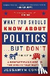 Conrad, Jessamyn - What You Should Know about Politics . . . But Don't: A Nonpartisan Guide to the Issues That Matter