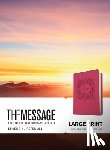 Peterson, Eugene H. - The Message Large Print (Leather-Look, Dusty Rose Floral)