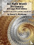 McAdams, David E - All Math Words Dictionary