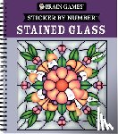 Publications International Ltd - Brain Games - Sticker by Number: Stained Glass (28 Images to Sticker)