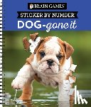 Publications International Ltd - Brain Games - Sticker by Number: Dog-Gone It (28 Images to Sticker)