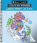 Publications International Ltd - Brain Games - Color by Number - Large Print: Ocean