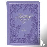 Christian Art Gifts - Devotional Trusting God Purple Faux Leather