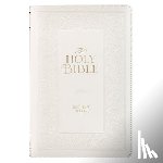 Christian Art Gifts - KJV Bible Giant Print Standard Faux Leather White