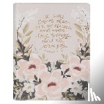 Christian Art Gifts - KJV Bible Note-Taking Faux Leather Under His Wings, Cream Floral Printed Ps. 91:4