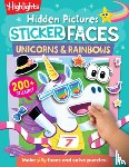 Highlights - Hidden Pictures Sticker Faces: Unicorns & Rainbows