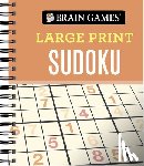 Publications International Ltd - Brain Games - Large Print Sudoku (Orange)