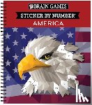 Publications International Ltd - Brain Games - Sticker by Number: America (28 Images to Sticker)