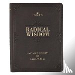  - Radical Wisdom 365 Devotions, a Daily Journey for Men - Brown Faux Leather Flexcover Gift Book Devotional W/Ribbon Marker