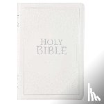 Christian Art Gifts - KJV Bible Thinline Large Print (Faux Leather, White)