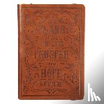Christian Art Gifts - Classic Faux Leather Journal for I Know the Plans Jeremiah 29:11 Bible Verse Bible Verse Brown Inspirational Notebook, Lined Pages W/Scripture, Ribbon
