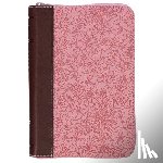 Christian Art Gifts - KJV Bible Mini Pocket (Faux Leather, Pink/Saddle Tan W/Zipper)