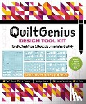 C&t Publishing - Quiltgenius Design Tool Kit: Stencils, Graph Paper & Booklet to Unleash Your Creativity; Easily Draft Quilts & Blocks; (1) 8" X 10" Stencil, (4) 4"