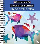 Publications International Ltd, New Seasons, Brain Games - Brain Games - Sticker by Number: Under the Sea - 2 Books in 1 (42 Images to Sticker)