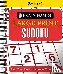 Publications International Ltd - Brain Games 2-In-1 - Large Print Sudoku: Rest Your Eyes. Challenge Your Brain.