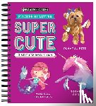 Publications International Ltd - Brain Games - Sticker by Letter: Super Cute - 3 Sticker Books in 1 (30 Images to Sticker: Playful Pets, Totally Cool!, Magical Creatures)