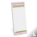 Knock Knock - Knock Knock Reminder to Remember Make-a-List Pad