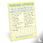 Knock Knock - Knock Knock Parking Citation Nifty Note (Pastel Yellow)
