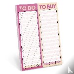 Knock Knock - Knock Knock To Do / To Buy Perforated Pad (Pastel Version)