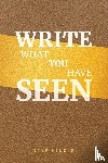 Hinkle, Dave - Write What You Have Seen