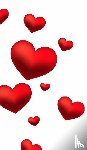 Huhn, Sir Michael - Valentine's red Hearts Creative blank Journal