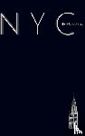 Huhn, Sir Michael - NYC Chrysler building midnight black grid style page notepad $ir Michael Limited edition