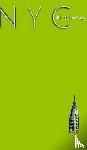 Huhn, Sir Michael - NYC Chrysler building chartruce grid style page notepad Michael Limited edition