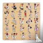 Feiner, Beck - Baseball Legends Wooden Alphabet Puzzle
