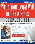 Waters, Robert C. - Write Your Legal Will in 3 Easy Steps