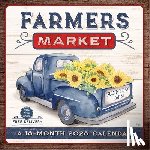 Hopper Studios - Farmer's Market 2026 12 X 24 Inch (Hanging) Monthly Square Wall Calendar Featuring the Artwork of Mollie B. Plastic-Free