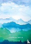 Blank Classic - Watercolor Blue & Green Hills - Dotted Bullet Journal