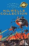 Wells, H G - The H. G. Wells Collection (5 Books in 1) The Time Machine, The Island of Doctor Moreau, The Invisible Man, The War of the Worlds, The First Men in the Moon (Deluxe Library Binding)
