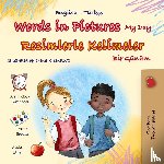 Books, Kidkiddos - Words in Pictures - My Day (English Turkish Bilingual Children's Book)