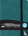 Monsieur - Monsieur Notebook - Real Leather A6 Turquoise Plain