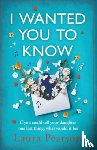 Pearson, Laura - I Wanted You To Know