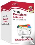 CGP Books - GCSE Combined Science AQA Revision Question Cards - Q&A cards for quick practice