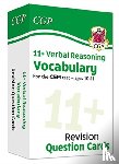 CGP Books - 11+ CEM Revision Question Cards: Verbal Reasoning Vocabulary - Ages 10-11