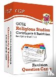 CGP Books - GCSE AQA A Religious Studies: Christianity & Buddhism Revision Question Cards