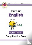 CGP Books - KS1 English Year 1 Daily Practice Book: Spring Term