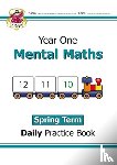 CGP Books - KS1 Mental Maths Year 1 Daily Practice Book: Spring Term