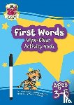 CGP Books - New First Words Wipe-Clean Activity Book for Ages 3-5 (with pen)