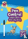 CGP Books - New Pen Control Wipe-Clean Activity Book for Ages 3-5 (with pen)