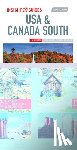 Guides, Insight - Insight Guides Travel Map USA & Canada South (Insight Maps)