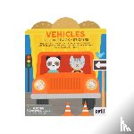 Petit Collage - Vehicles Coloring Book + Stickers