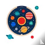 Petit Collage - Multi-Language Solar System Wooden Tray Puzzle