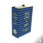 Chronicle Books - Navy Stripes Mini One Line a Day
