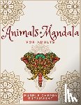 Publishing, Purple Cherry - Animals Mandala coloring book for adults