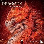 Flame, Tree - Dragons by Kerem Beyit Wall Calendar 2027 (Art Calendar)